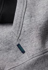 Superdry & Co ESSENTIAL BASEBALL - Sudadera con cremallera - dark grey fleck marl black