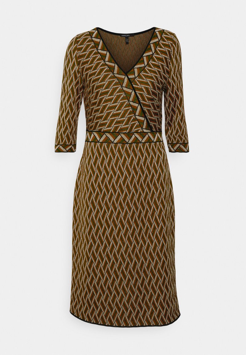 Marc Cain Etui-jurk okergeel Marc Cain Etui-jurk okergeel