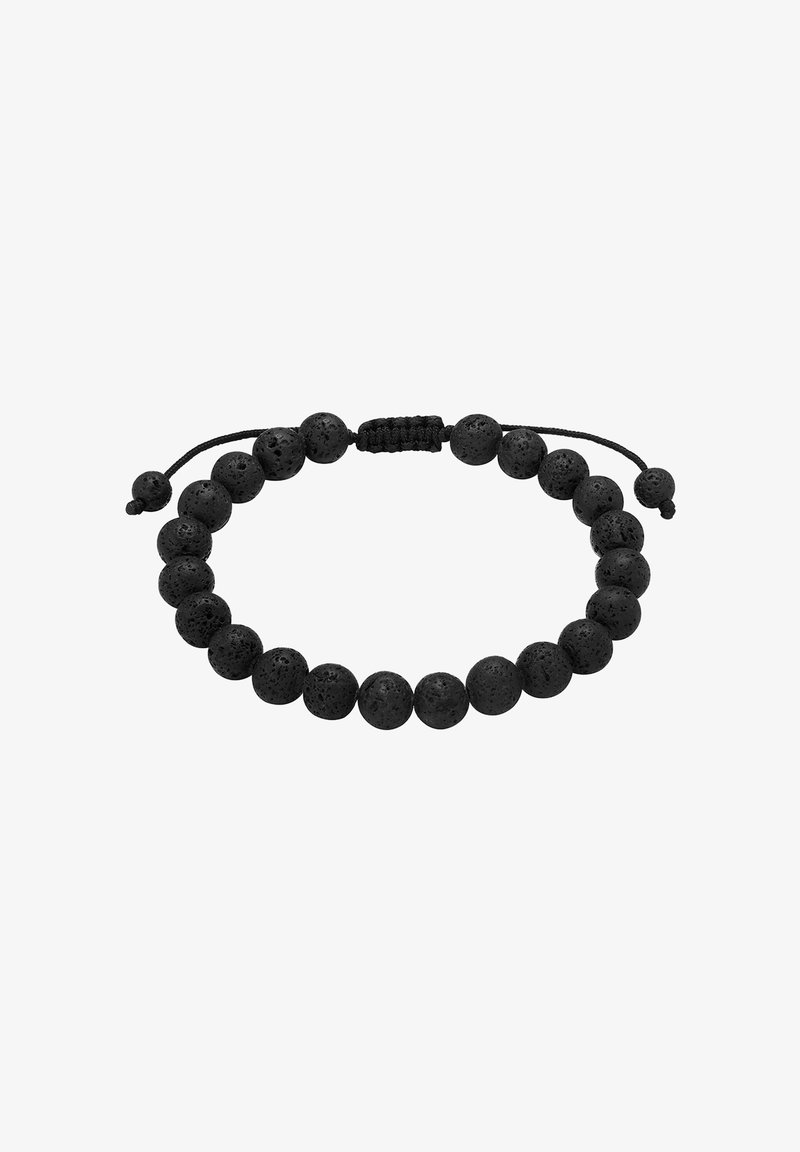 Lava kivi helmedega käevõru, millel on 12 ümmargust musta helmest koos tekstuurse pinnaga, reguleeritav musta köie sulgemine, sobib unisex kasutamiseks.