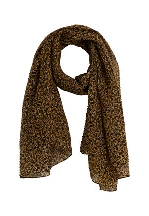 PLISSÉE MOTIF LÉOPARD - Bufanda - camel