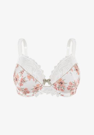 Sans Complexe, Sujetador con aros - bouquets blanc vert