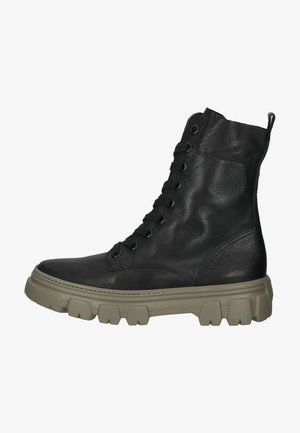 Lace-up ankle boots - schwarz