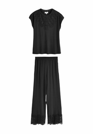 REGULAR FIT - SET  . - Nachtwäsche Set - black