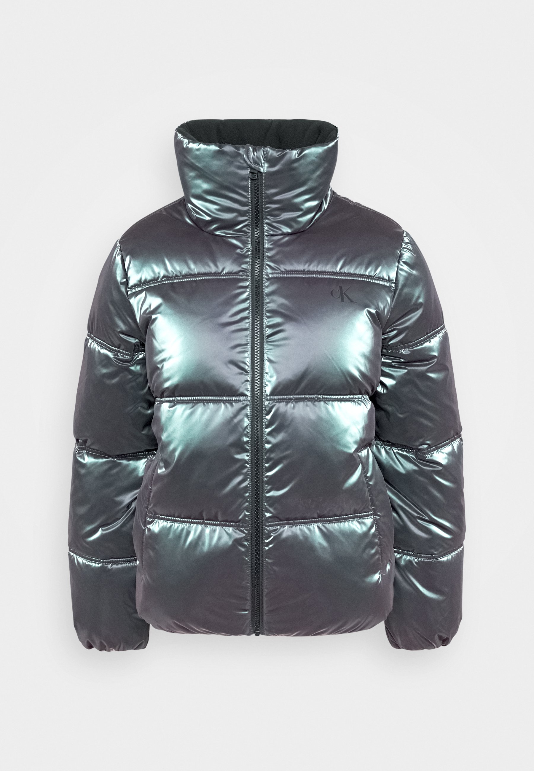 calvin klein purple puffer jacket