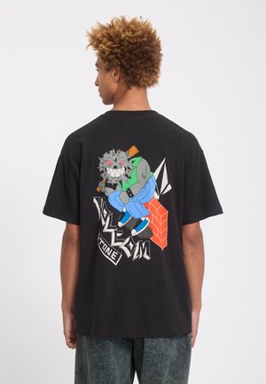 Volcom, TEE SK8 BREAK - T-shirt imprimé - black