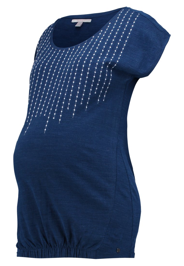 Esprit Maternity T-shirt print donkerblauw