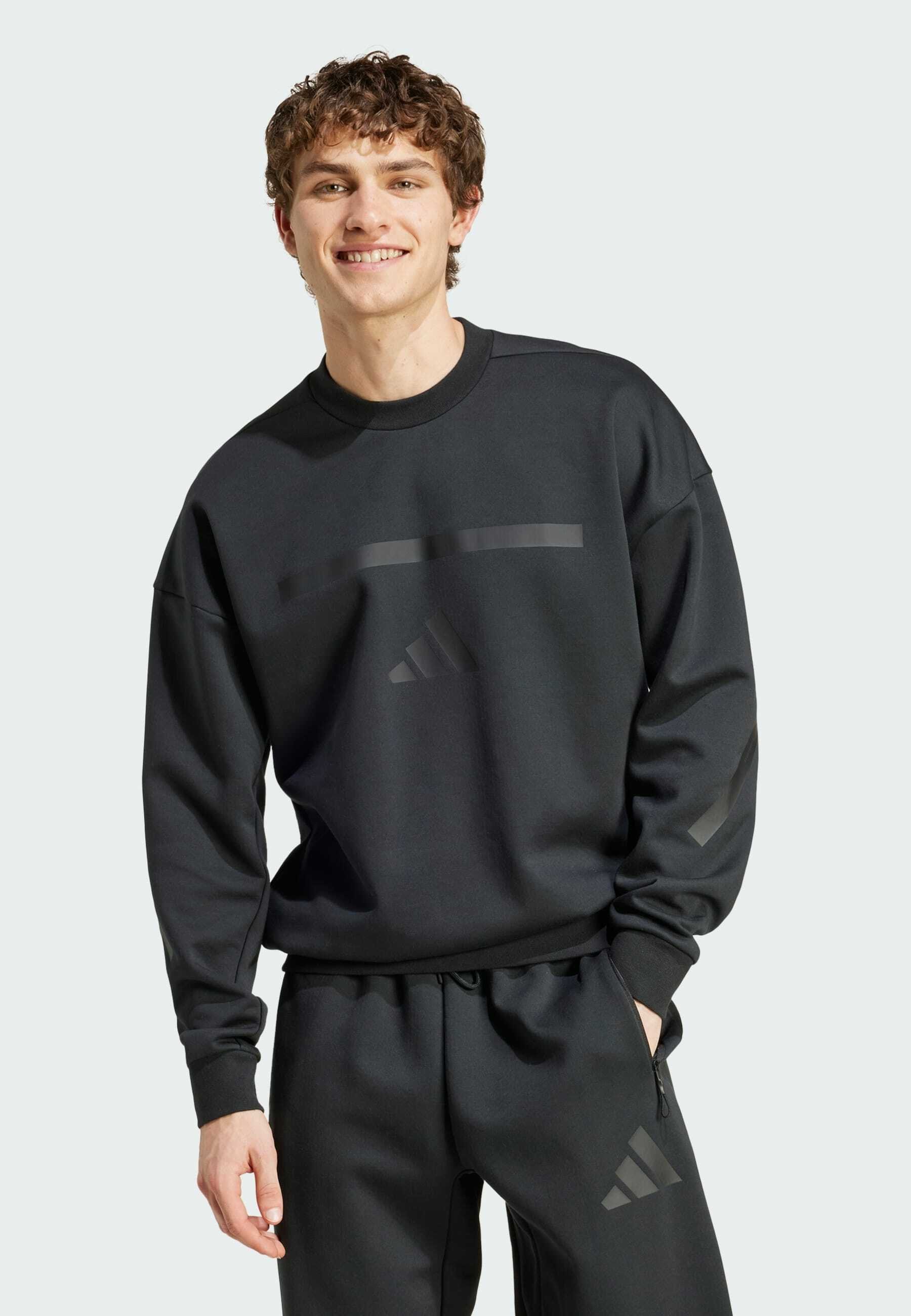 【adidas】 Premium Essential Retro Washed Crew Sweatshirt Adidas Originals Premium Essentials Retro Washed Crew Sweatshirt
