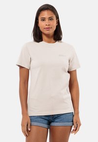 Jack Wolfskin ESSENTIAL T W - T-shirt print - sea shell