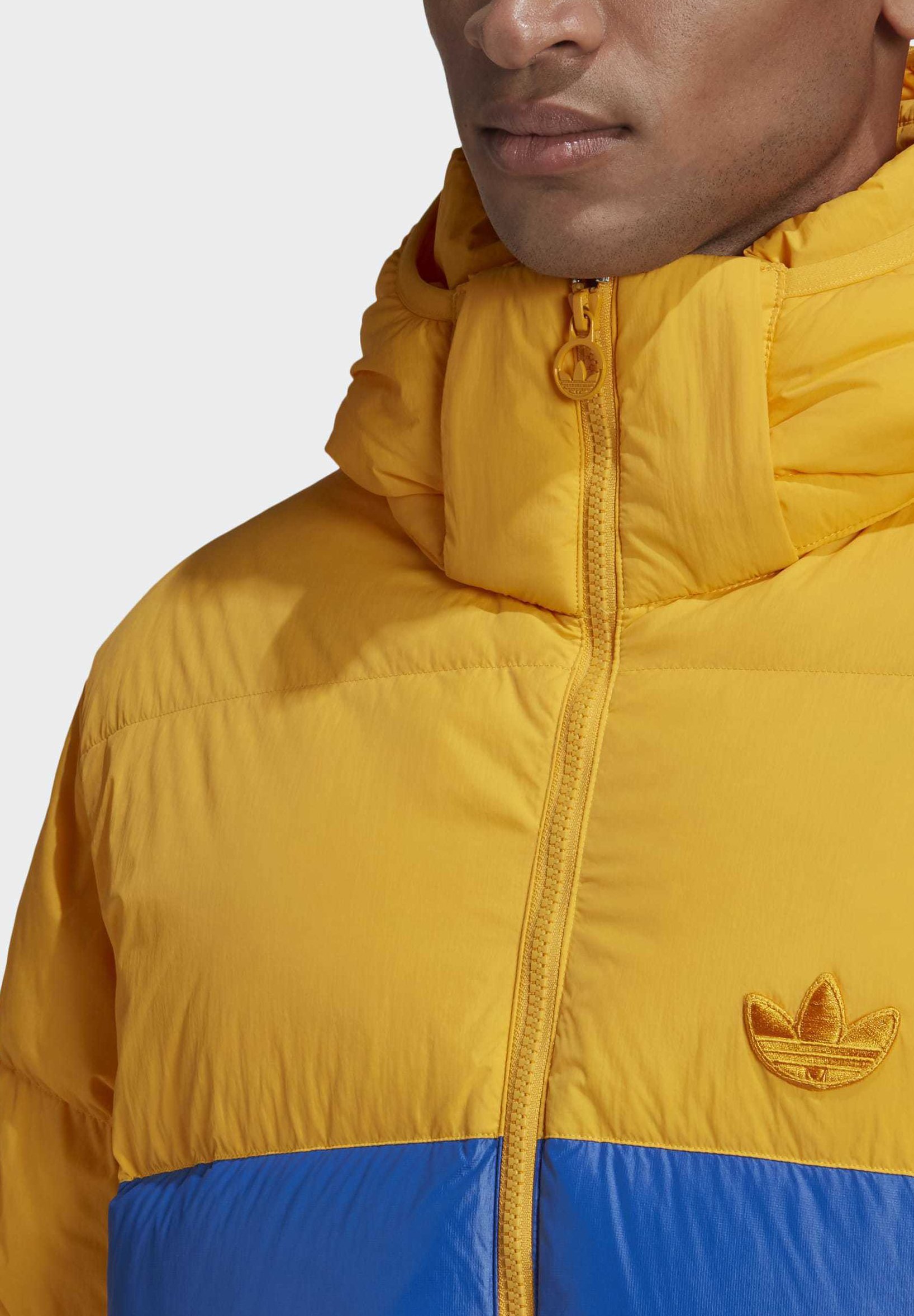 adidas yellow puffer jacket