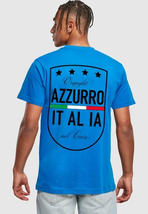 AZURRO ITALIA CREST - T-shirt con stampa -  blue
