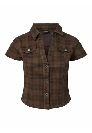 Pieces, SHORT SLEEVED TOP PCVERA - Chemisier - mulch