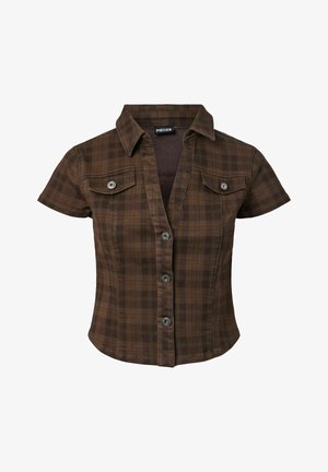 Pieces, SHORT SLEEVED TOP PCVERA - Chemisier - mulch