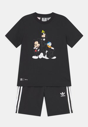 DISNEY CHARACTER SET UNISEX - T-shirt imprimé - black