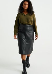 WE Fashion CURVE - Hemdbluse - green