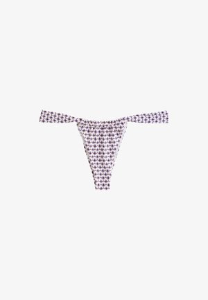 Next, TANGA FIT - BIKINI BOTTOMS . - Bikini pezzo sotto - ecru brown geometric
