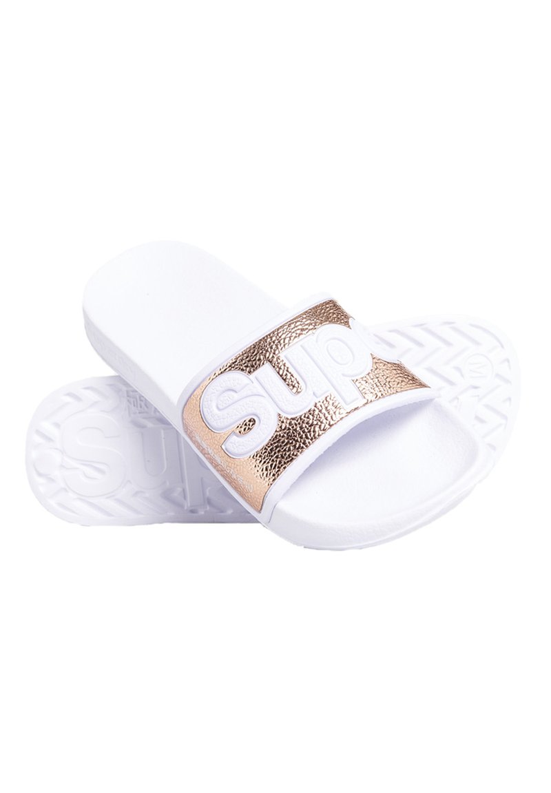 Damen Zehentrenner | Superdry EVA Badesandale rose gold/weiß - UO16823 Damen Zehentrenner | Superdry EVA Badesandale rose gold/weiß - UO16823
