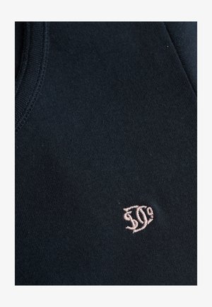 Superdry & Co, SUPERDRY ATHLETIC ESSENTIALS BUTTON DOWN T-SHIRT.. - T-shirt con stampa - eclipse navy