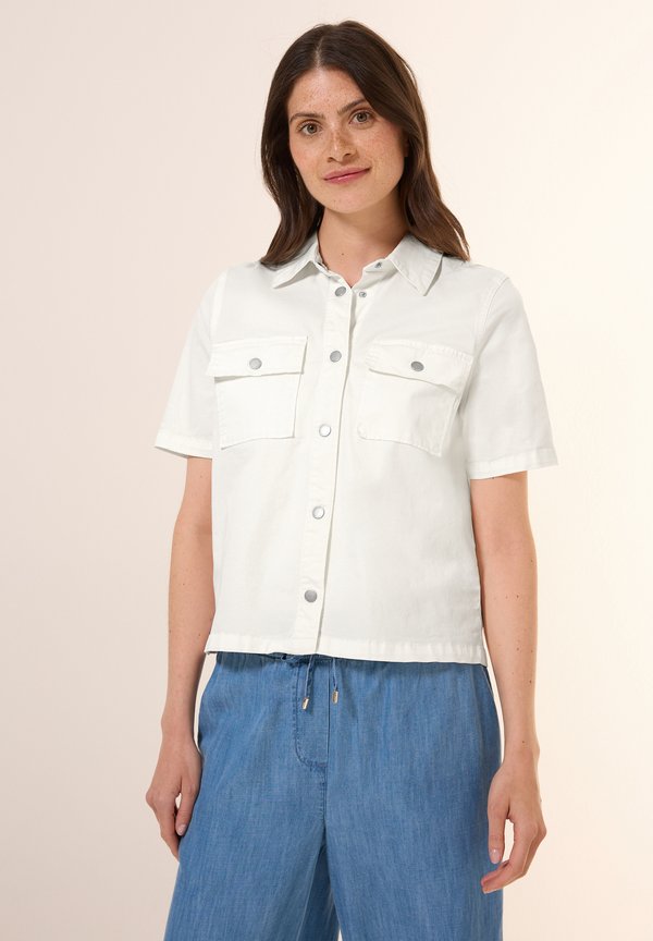 KURZARM - Jeansjacke - weiß