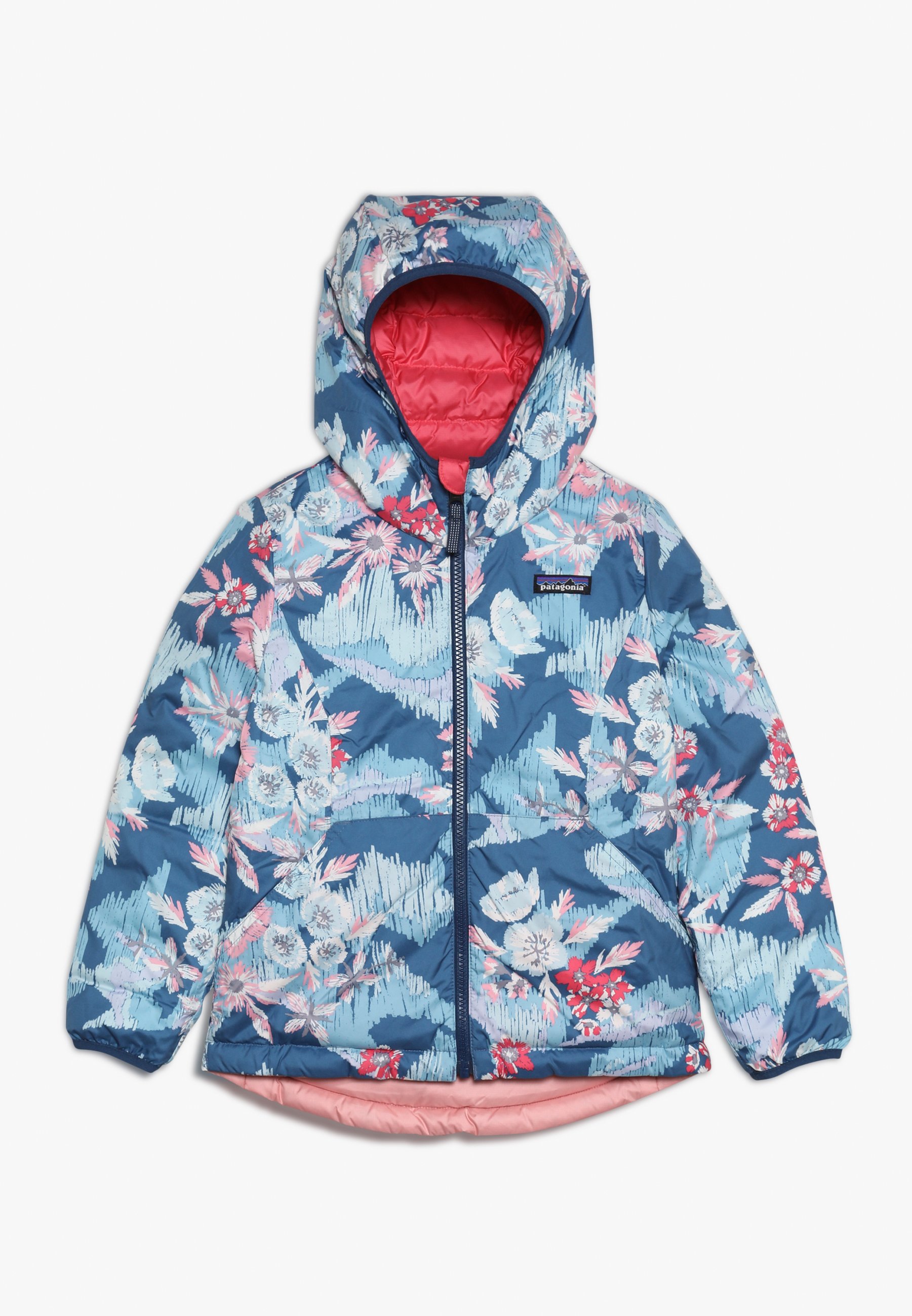 Patagonia GIRLS REVERSIBLE HOODY Dunjakke range pink Patagonia GIRLS REVERSIBLE HOODY Dunjakke range pink