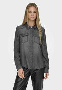 Unselected, medium grey denim