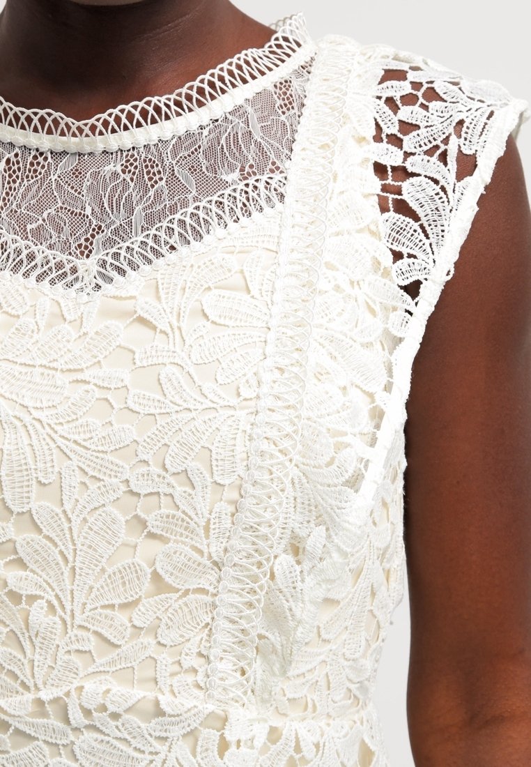 little mistress white lace dress White Crochet Midaxi Dress: Summer Style Essentials