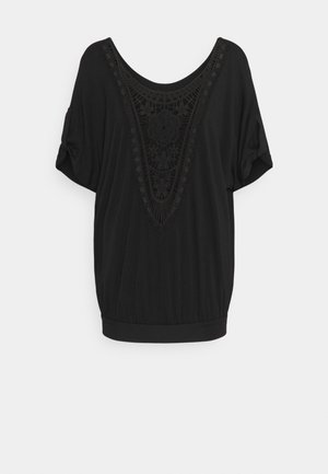 LASCANA, Print T-shirt - schwarz