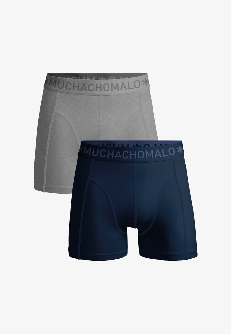 MUCHACHOMALO 2-PACK SOLID - Boxer alsónadrág - blue grey
