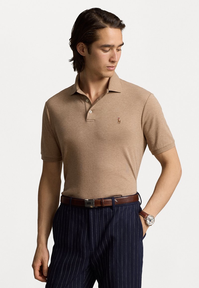 Polo Ralph Lauren CUSTOM SLIM FIT SOFT COTTON POLO SHIRT - Πόλο - grey cloud heather