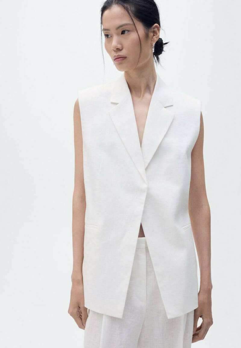 Mango - BORELI - Waistcoat - off white, Enlarge