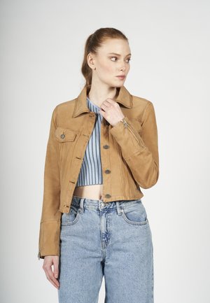 NELA-FN - Veste en cuir - dune