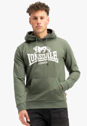 Lonsdale FREMINGTON - Sweat à capuche - green white