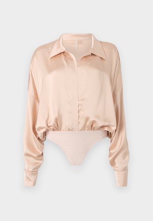 Norma Kamali SUPER OVERSIZED SHIRT BODYSUIT - Blusa - baby