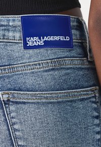 Karl Lagerfeld Jeans SKINNY - Aptempti džinsai - real visual acid mid blue