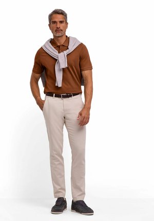 FALKE, BASIC POLO SHIRT - Poloshirt - cappucino