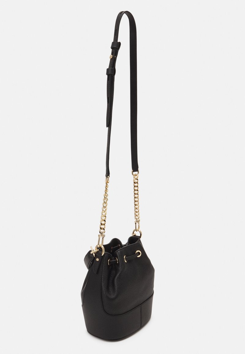 Sac Seau à Bandoulière Noir En Simili Cuir Pour Femme - Sangle Ajustable, Style élégant