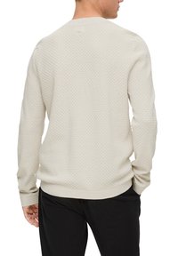 QS MET GARMENT WASH - Trui - wollweiß