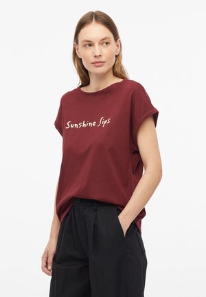 s.Oliver, T-SHIRT - T-Shirt print - bordeaux