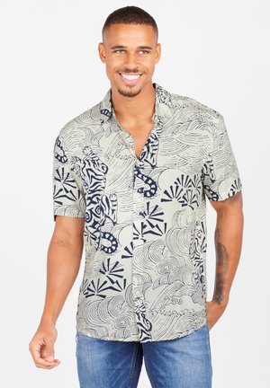 Key Largo MSH RESORT 1/2 PATTERNED - Camisa - white  navy