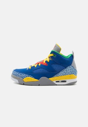 Jordan JORDAN SON OF MARS - Kõrge servaga tossud - game royal/white/tour yellow/cement grey/classic green