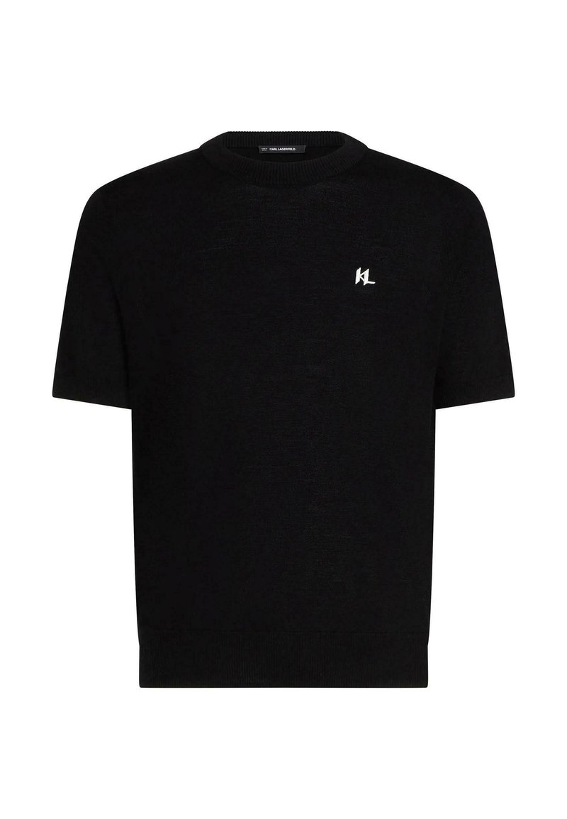 KARL LAGERFELD MONOGRAM - Pamata T-krekls - black/melns - Zalando.lv