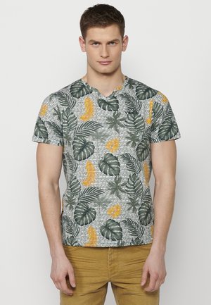 SHORT SLEEVE - T-Shirt print - kaki   khaki