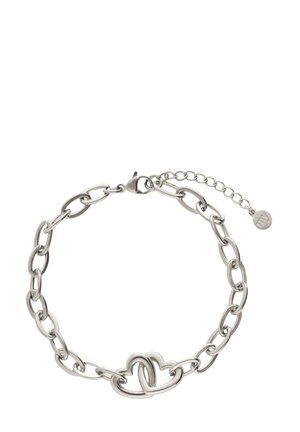 MIDNIGHT WITH TWO HEARTS - Pulsera - silver-coloured