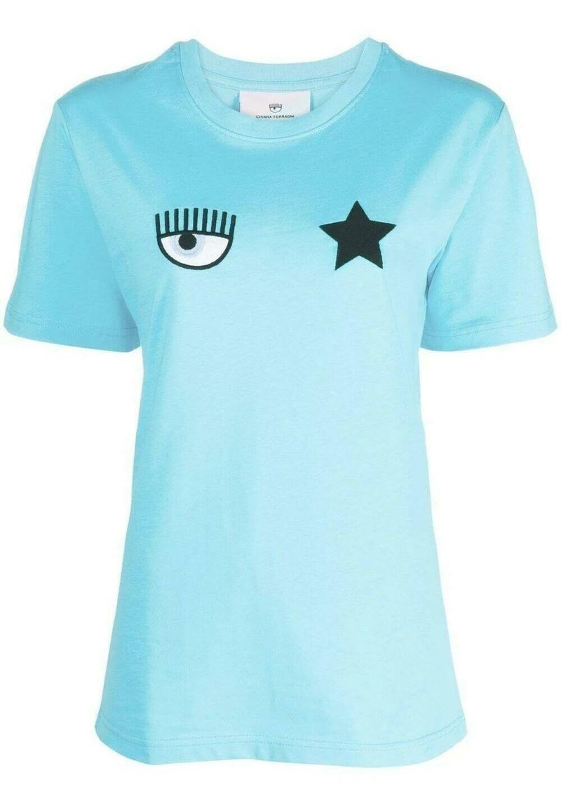 CHIARA FERRAGNI T-shirt print lichtblauw