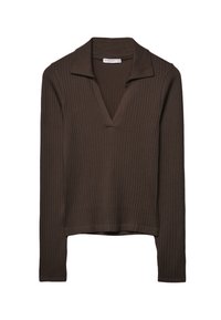 SEAMLESS - Long sleeved top - mottled brown