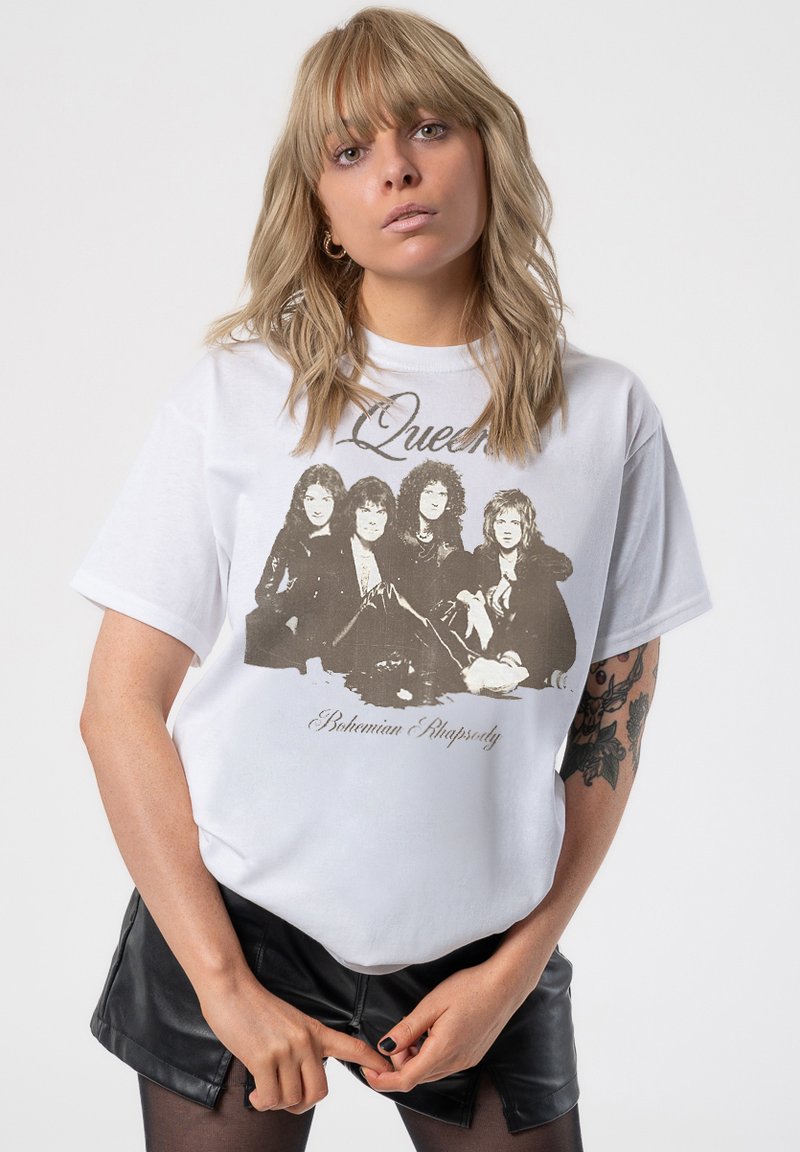 Paradiso Clothing QUEEN BOHEMIAN RHAPSODY PORTRAIT - Print T-shirt - white