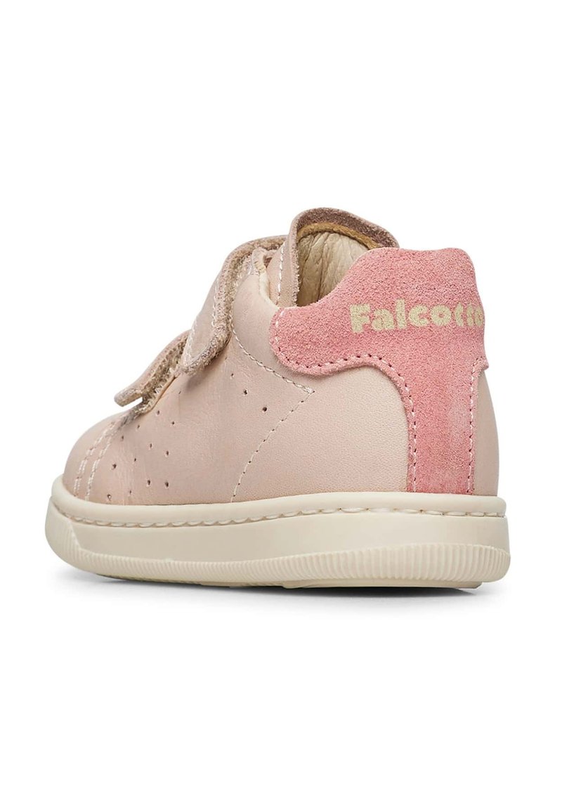 Baskets Bébé Falcotto Adam En Cuir Nappa Avec Velcro - Semelle Caoutchouc Antidérapante, Doublure Cuir