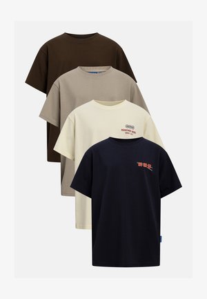Redefined Rebel, OSCAR TEE 4 PACK - T-shirt imprimé - mixed colour