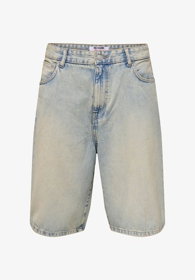 ONSCARL BALLOON - Short en jean - light blue bleached denim