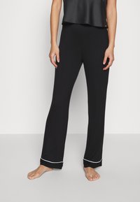 Lindex PYJAMA TROUSERS PIPING - Pyžamový spodní díl - black