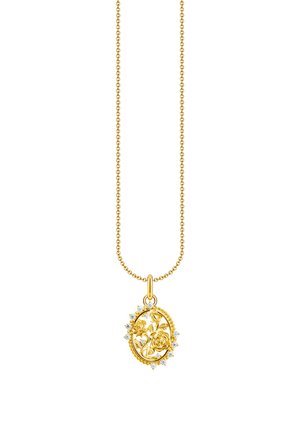 MIT ANHÄNGER ROSES ROMANCE - Necklace - weiß/gelbgoldfarben